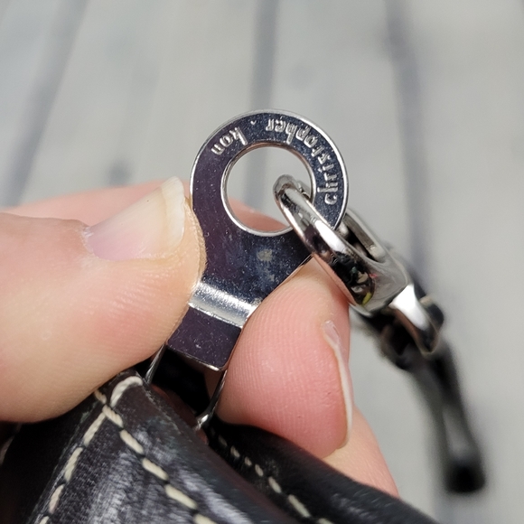 CHRISTOPHER KON | leather zip wristlet - Picture 4 of 11